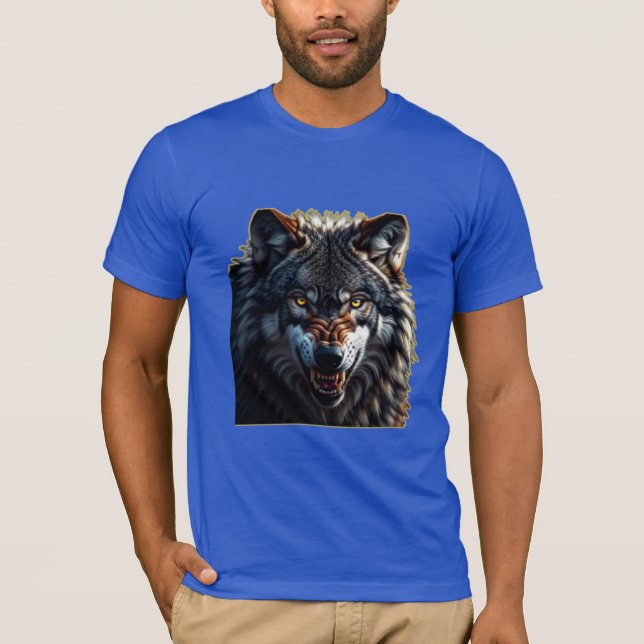 Camiseta Fierce Wolf – Symbol of Strength and Freedom (Anverso)
