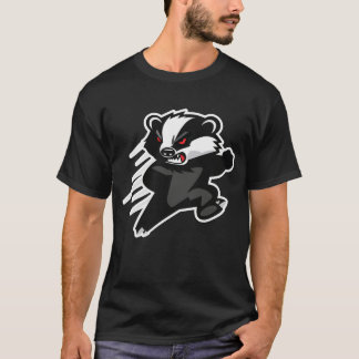 Camiseta Fiero Ataque de Mascota de Tejón Mielero