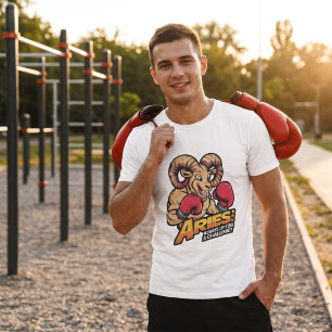 Camiseta Fiero Boxeador Aries Carnero "Siempre Listo para u