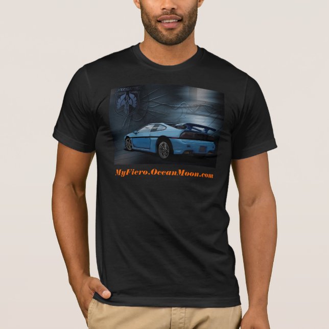 Camiseta Fiero modificó T negro (Anverso)