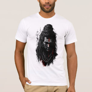 Camiseta Fiero Señor Shiva Mahakal Grunge Arte Oscuro Salpi