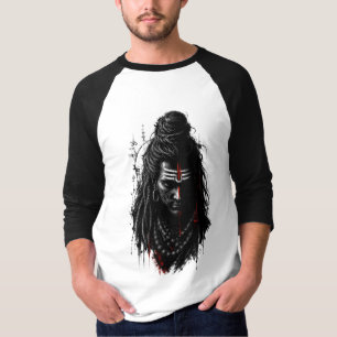 Camiseta Fiero Señor Shiva Mahakal Grunge Arte Oscuro Salpi