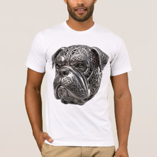Camiseta Fiero Toro Celta de Plata Guerrera Nudo Tótem