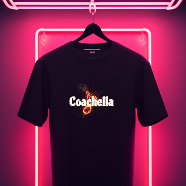 Camiseta Fiery Coachella Tee – A Design Full of Energy (Subido por el creador)