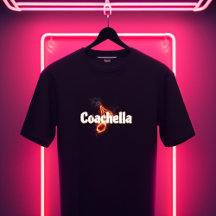 Camiseta Fiery Coachella – Un Diseño Lleno de Ener