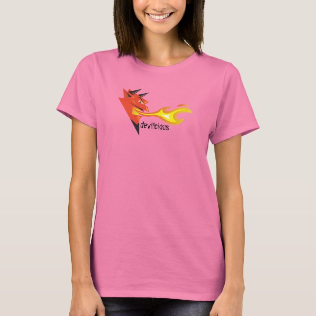 Camiseta Fiery Devil's Head_devilicious (Anverso)