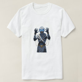 Camiseta Fiery Mummy Warrior - Cadenas y llamas Halloween H