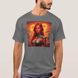 Camiseta ¡Fiery Redhead en un planeta en llamas!