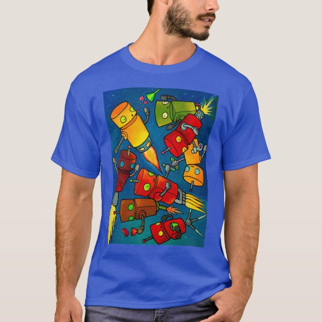 Camiseta Fiesta 2 del robot (Anverso)