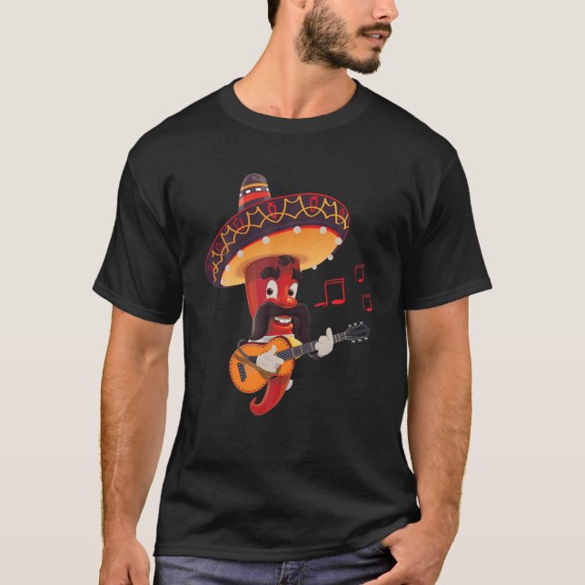 Camiseta Fiesta 5 De Mayo Viva México Pepper Guitarra (Anverso)