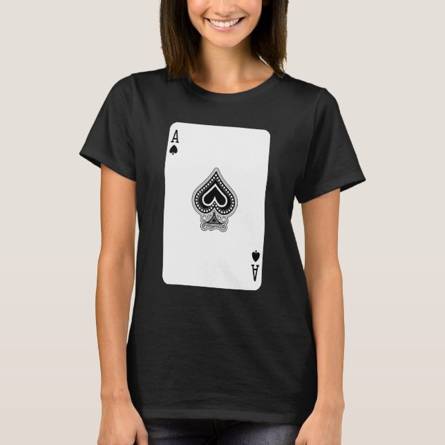 Camiseta Fiesta Ace Of Spades Poker Pro Lucky Player Ganado (Anverso)