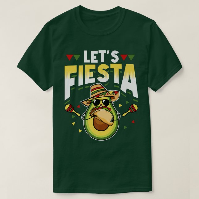 Camiseta Fiesta Aguacate Tacos Cinco De Mayo 5 De Mayo (Diseño del anverso)