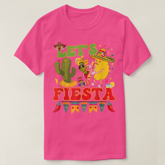 Camiseta Fiesta Aguacate Y Tacos Cinco De Mayo (Diseño del anverso)