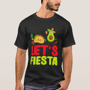 Camiseta Fiesta Aguacate y Tacos Cinco De Mayo Mexic