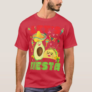 Camiseta Fiesta Aguacate y Tacos Cinco De Mayo Mexic