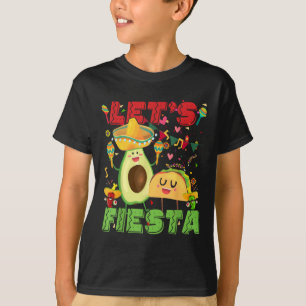Camiseta Fiesta Aguacate Y Tacos Cinco De Mayo Mexica
