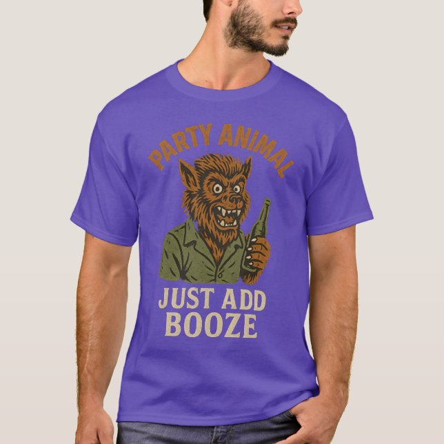 CAMISETA FIESTA ANIMAL ACABA DE AGREGAR BOOZE (Anverso)