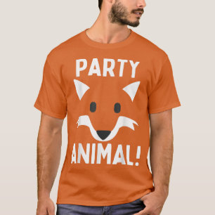 Camiseta ¡fiesta Animal! Boys Chicas de Fox Lover Cumpleaño