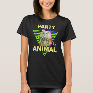 Camiseta FIESTA ANIMAL Chicas de Lechuza Graciosa Niños Cum