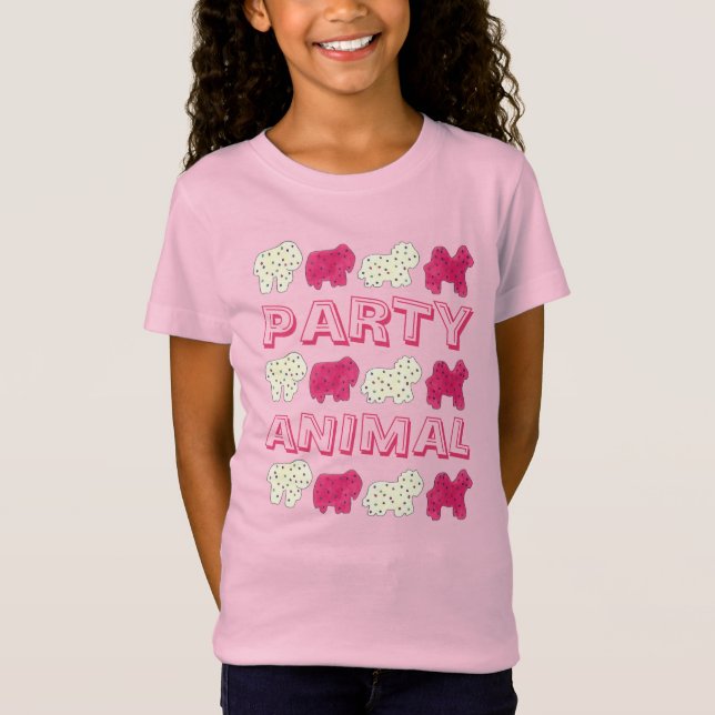 Camiseta FIESTA ANIMAL Crackers Cookies Circus Zoo Cumpleañ (Anverso)