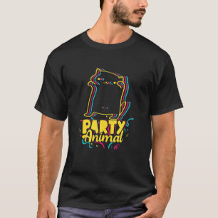 Camiseta Fiesta Animal Disco Dancing Cat Meme