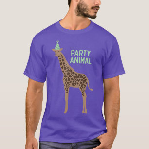 Camiseta Fiesta Animal Giraffe Giraffe Giraffe