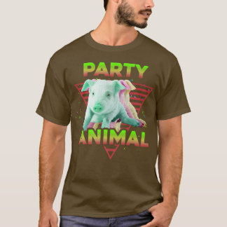 Camiseta FIESTA ANIMAL Gracioso Cerdo Lover Chicas Niños Fa