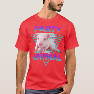 Camiseta FIESTA ANIMAL Gracioso Cerdo Lover Chicas Niños Fa