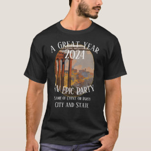 Camiseta Fiesta Aniversario Vacaciones 2024 Cóctel Solteros