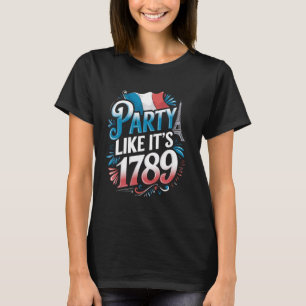 Camiseta Fiesta Bandera de Francia 1789 París 14 de julio B