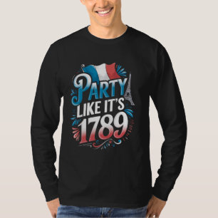 Camiseta Fiesta Bandera de Francia 1789 París 14 de julio B