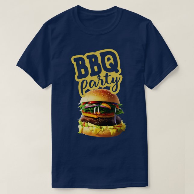 Camiseta fiesta bbq (Diseño del anverso)