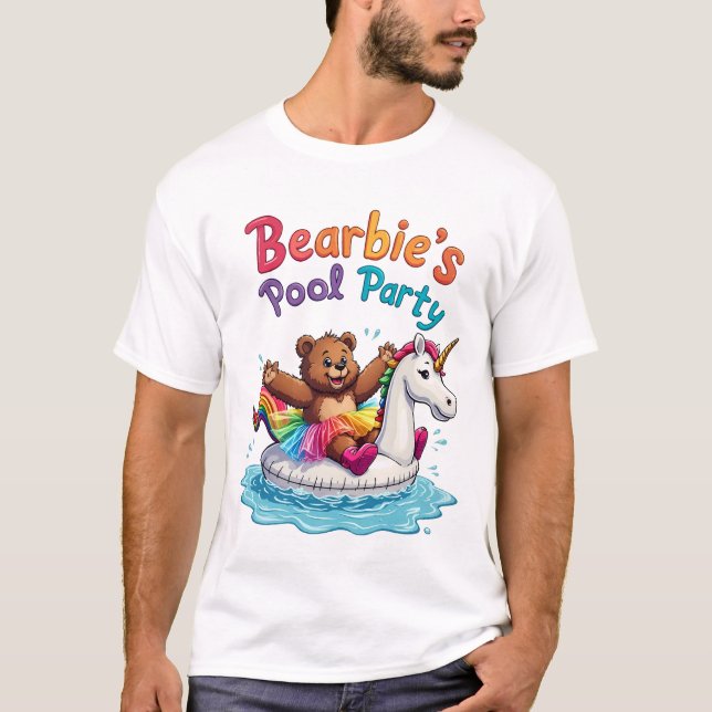Camiseta Fiesta Bearbie Pool (Anverso)