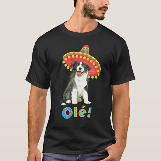 Camiseta Fiesta Border Collie (Anverso)