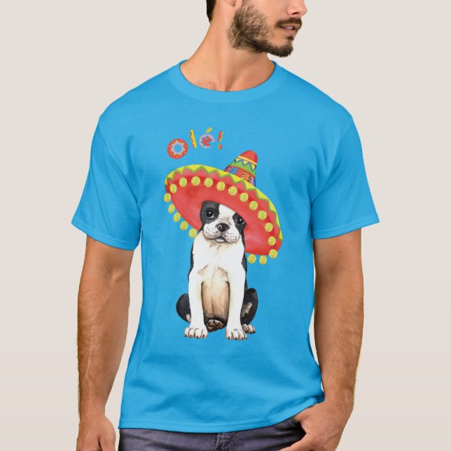 Camiseta Fiesta Boston Terrier (Anverso)