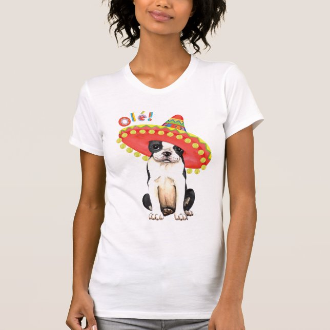 Camiseta Fiesta Boston Terrier (Anverso)