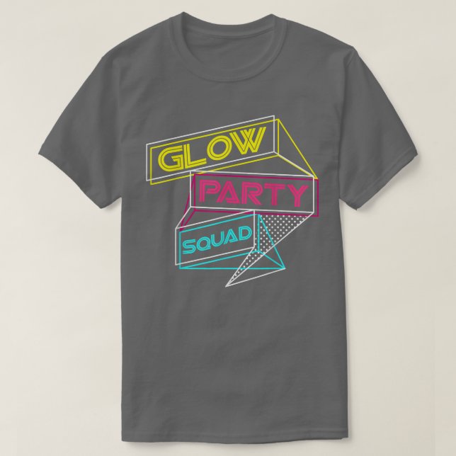 Camiseta Fiesta brillante Escuadrón Cute Bride Fiesta 80's  (Diseño del anverso)
