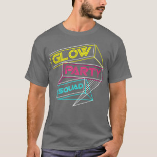 Camiseta Fiesta brillante Escuadrón Cute Bride Fiesta 80's 