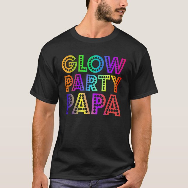 Camiseta Fiesta brillante papá papá cumpleaños familia coin (Anverso)