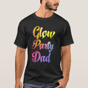 Camiseta Fiesta brillante papá pintar texto Fiesta colorido
