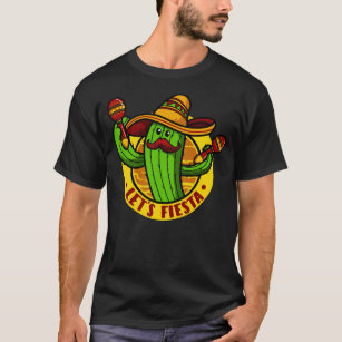 Camiseta fiesta Cactus con Sombrero Cinco de Mayonesa