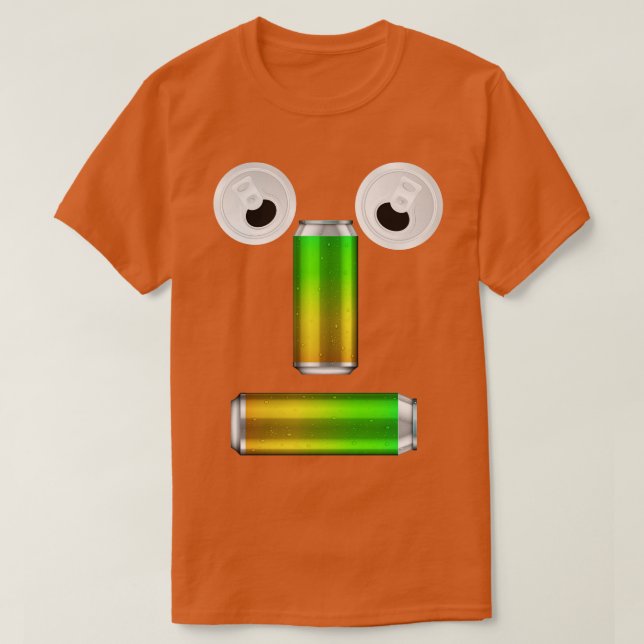 Camiseta Fiesta Canned Beer Face (Diseño del anverso)
