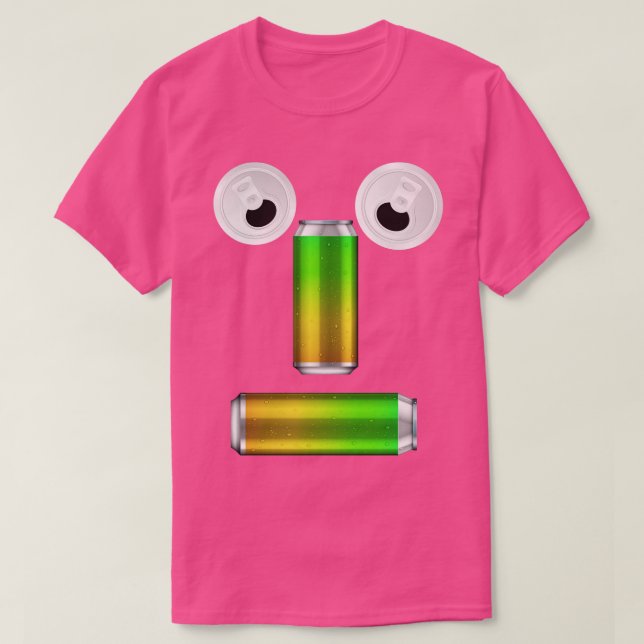 Camiseta Fiesta Canned Beer Face (Diseño del anverso)