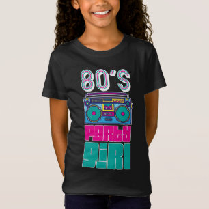 Camiseta Fiesta Chica de Retro 80 asombrosas mujeres colori