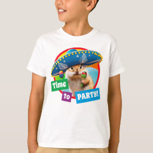 Camiseta Fiesta Chipmunk En Sombrero
