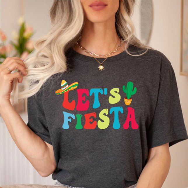 Camiseta Fiesta, Cinco De Mayo | Fiesta mexicano de Fiesta (Let's Fiesta, Cinco De Mayo | Mexican Fiesta Party T-Shirt)