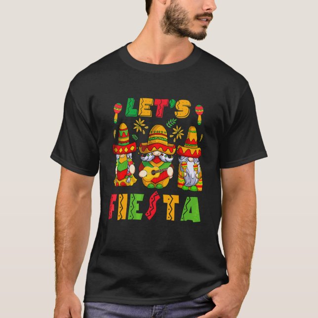 Camiseta Fiesta Cinco De Mayo Gnomes Mexicanos Pa (Anverso)
