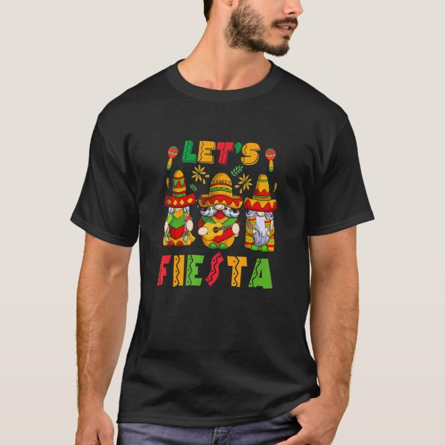 Camiseta Fiesta Cinco De Mayo Gnomes Mexicanos Pa (Anverso)