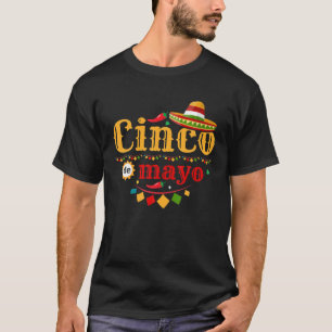 Camiseta Fiesta Cinco De Mayo Hombres Fiesta Taco Mexicano