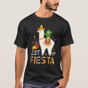 Camiseta Fiesta Cinco De Mayo Llama Cactus Sombrero L
